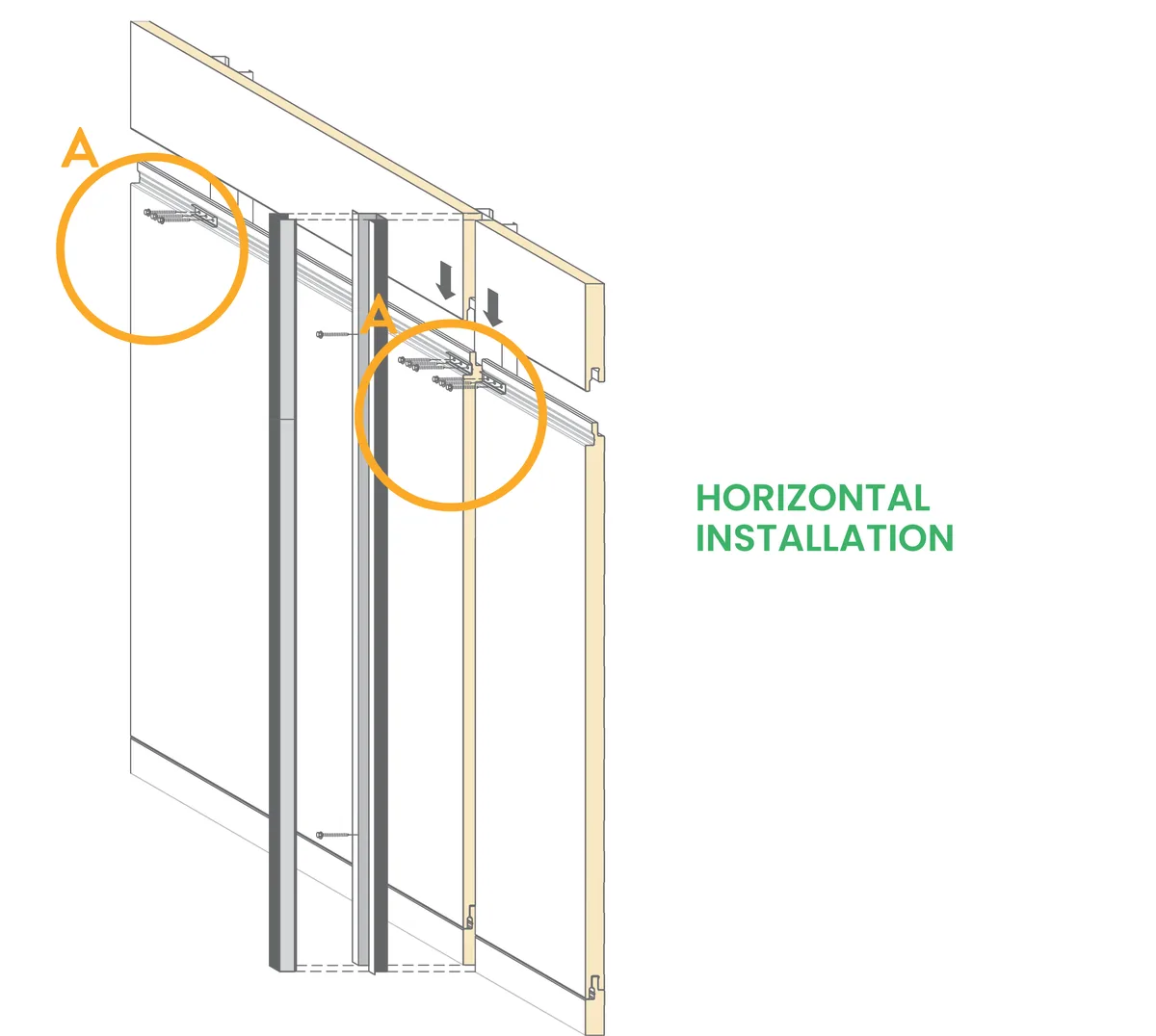 Archiwall IMP panel horizontal cross section