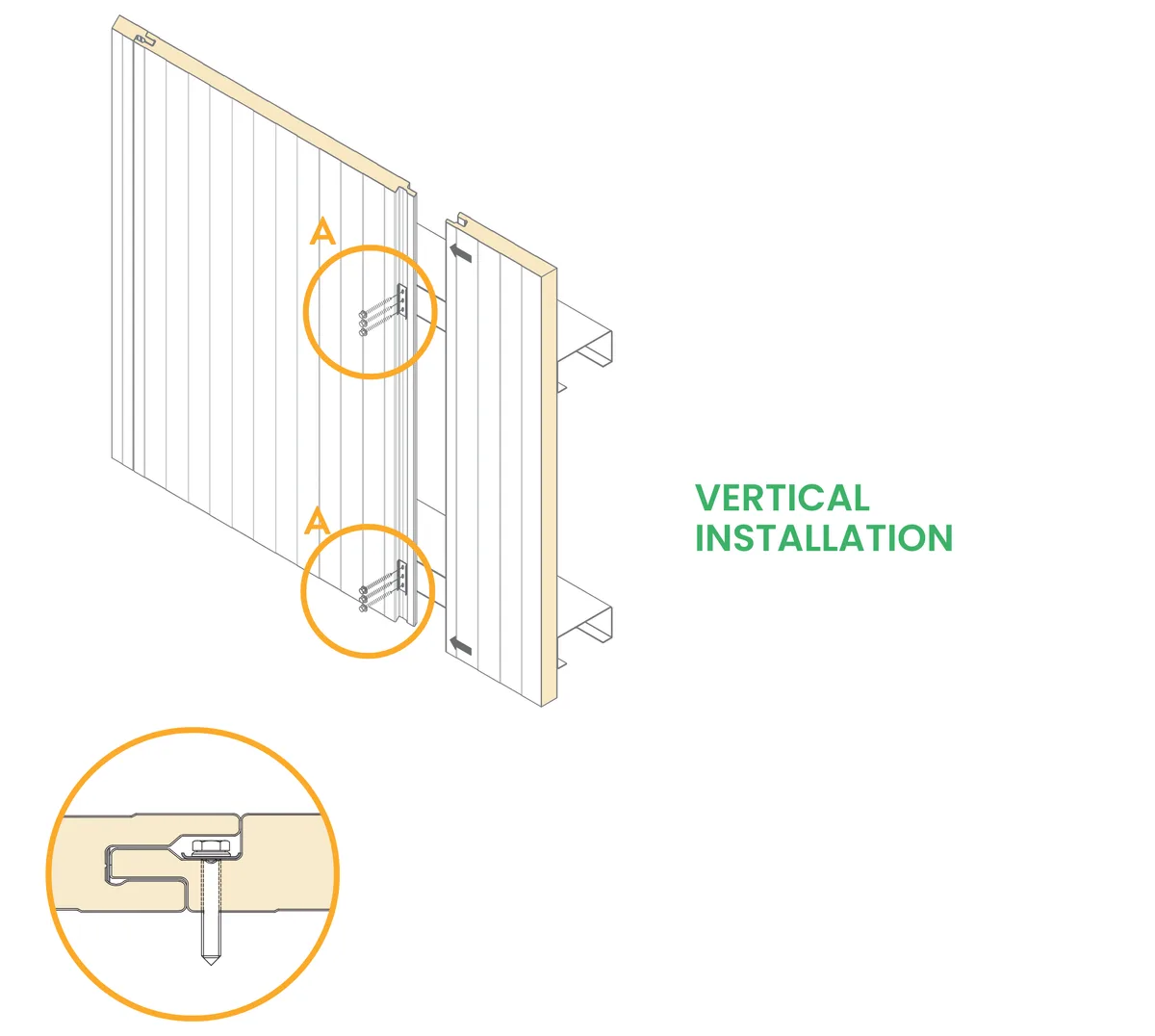 Archiwall IMP panel vertical profile
