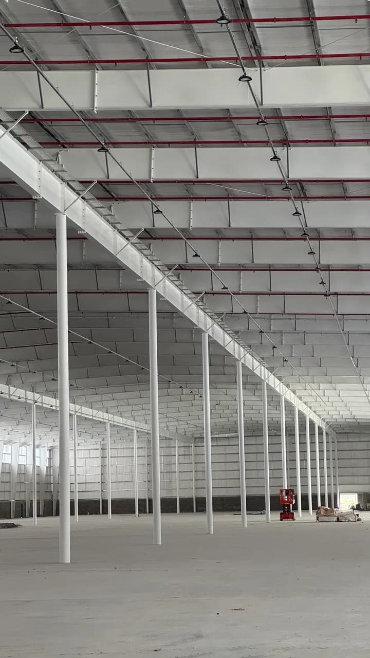 Plant expansion IMP roof new construction
